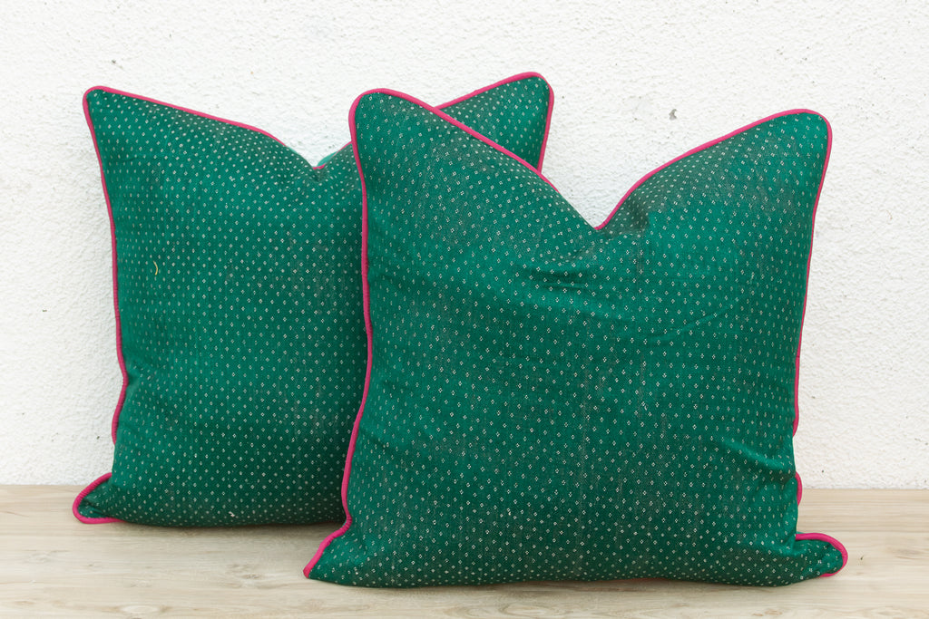 Pair of Aru Dotted Ahir Handloom Pillow