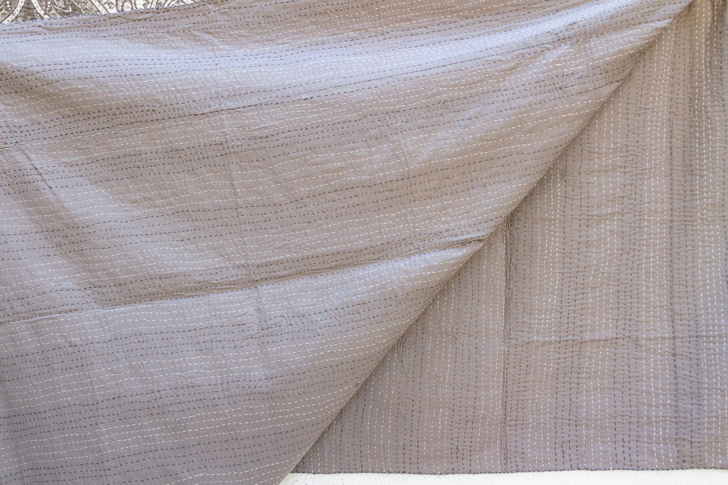 Riverbed Paisley Indian Block Print Coverlet