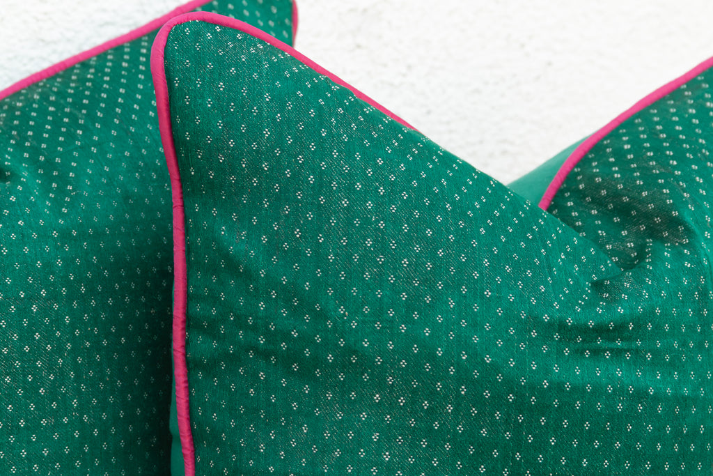 Pair of Aru Dotted Ahir Handloom Pillow