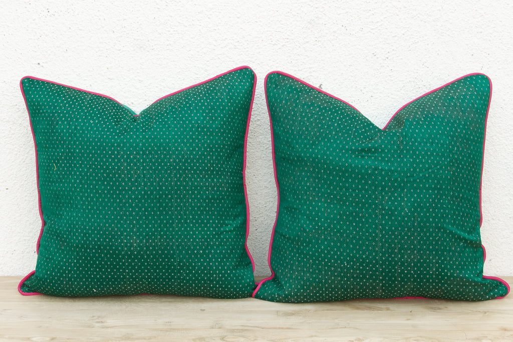 Pair of Aru Dotted Ahir Handloom Pillow