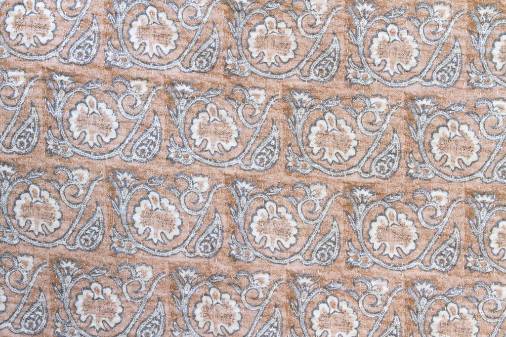 Rosewood Dust Indian Block Print Coverlet