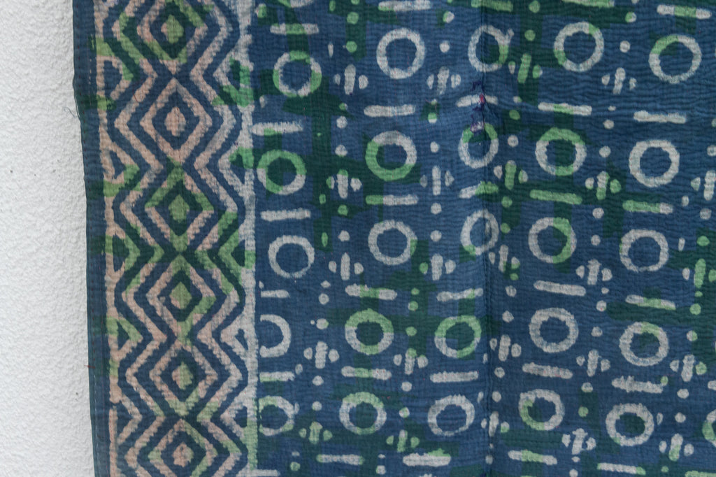 Dot & Dash Vintage Indigo Printed Throw