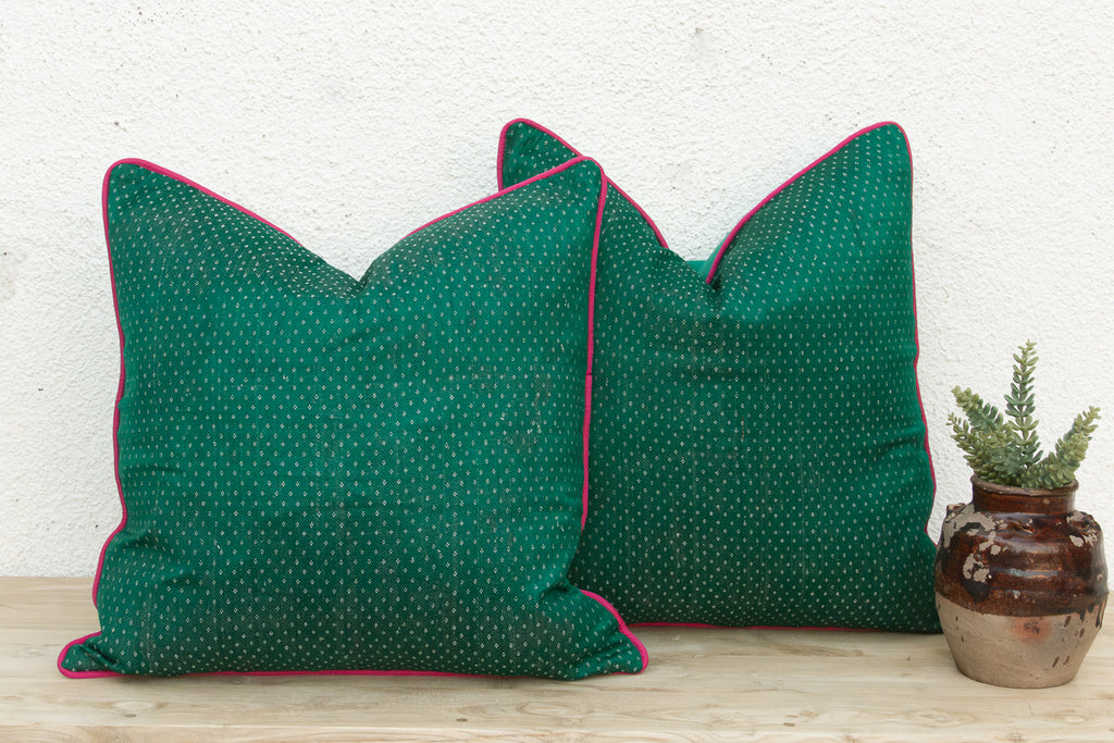 Pair of Mani Dotted Ahir Handloom Pillow