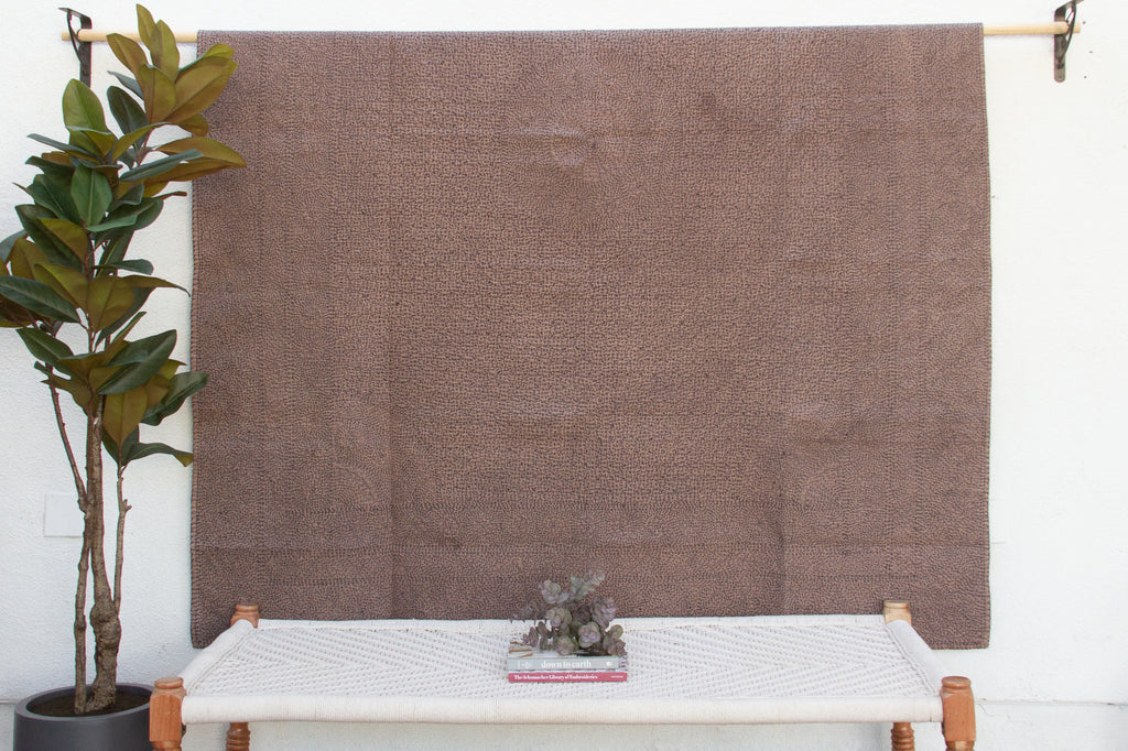 Canyon Clay Handstitched Filanan Gudari Bedcover