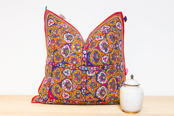 Gowri Rajasthani Embroidered Decorative Pillow