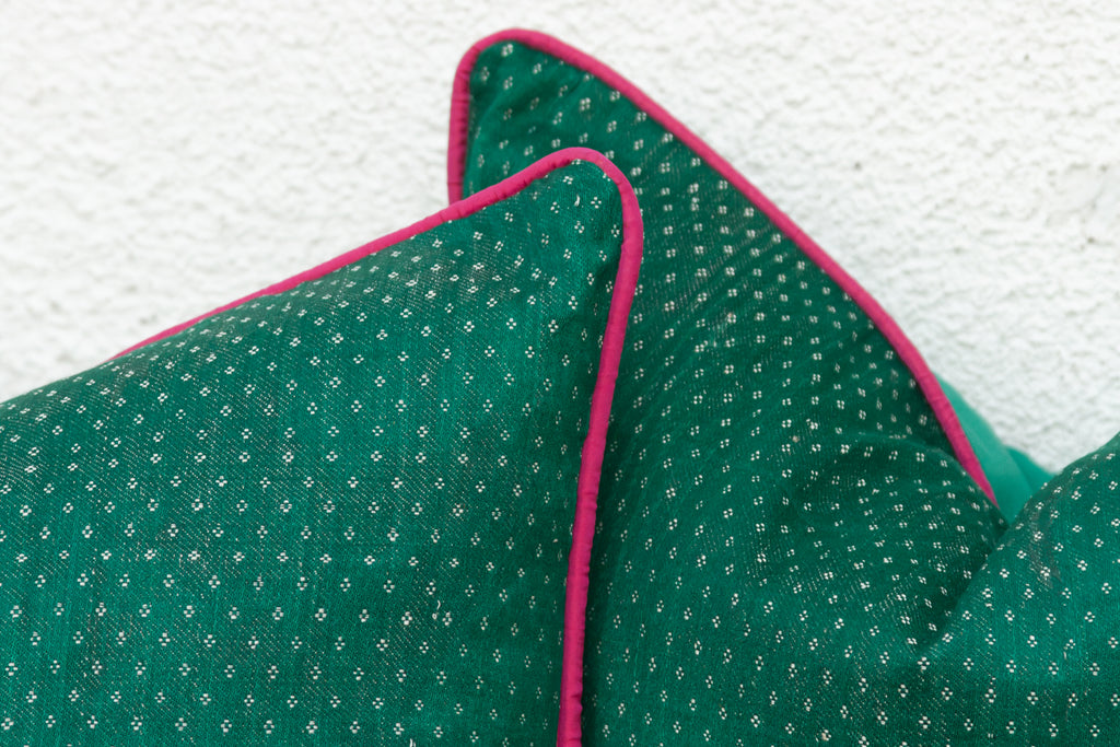 Pair of Mani Dotted Ahir Handloom Pillow