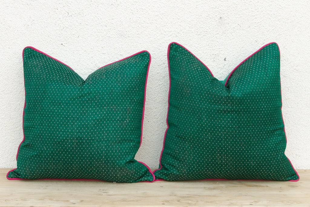 Pair of Mani Dotted Ahir Handloom Pillow