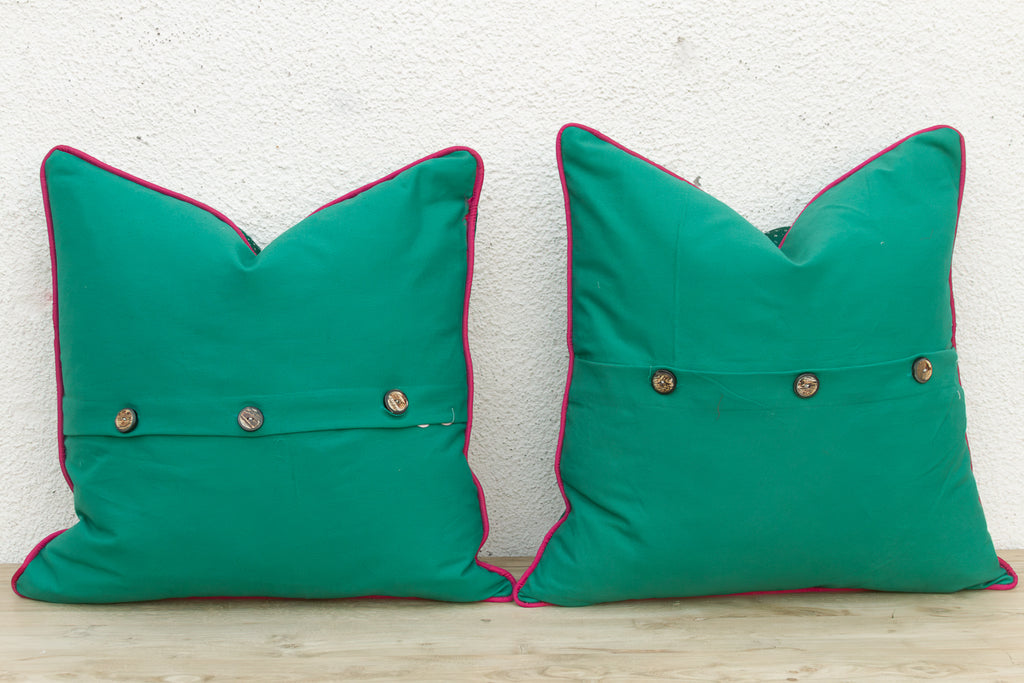 Pair of Mani Dotted Ahir Handloom Pillow