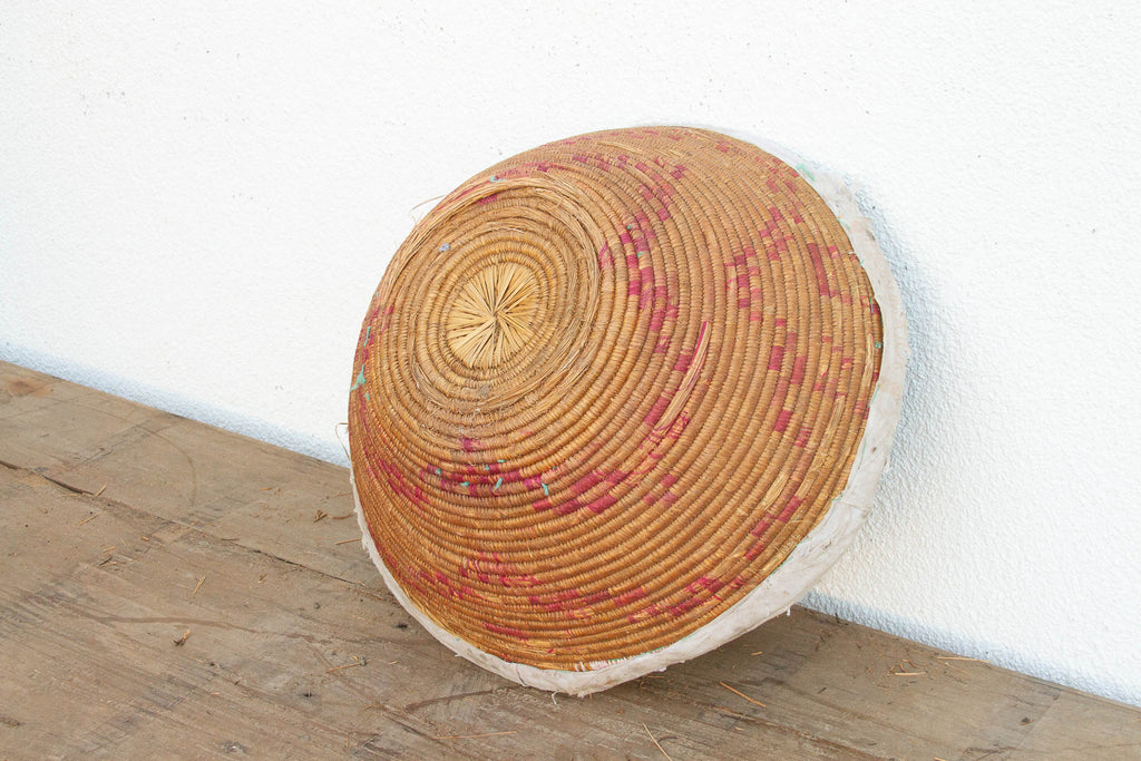Farmhouse Nomadic Basket with Pink and Natural Colors (Trade)