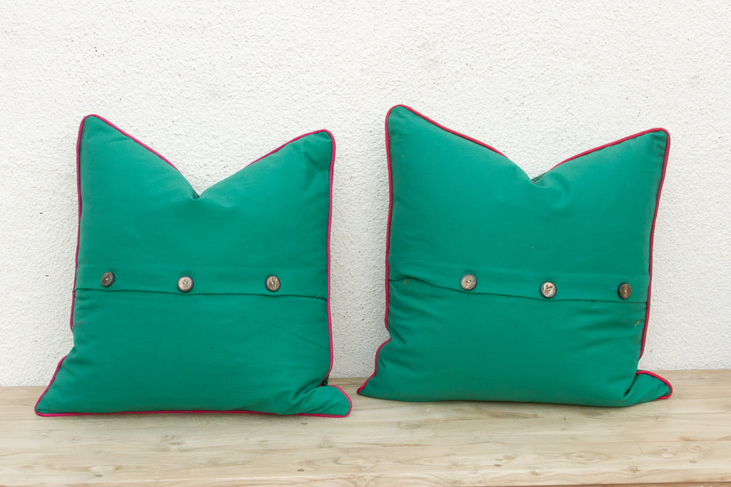 Pair of Aran Dotted Ahir Handloom Pillow