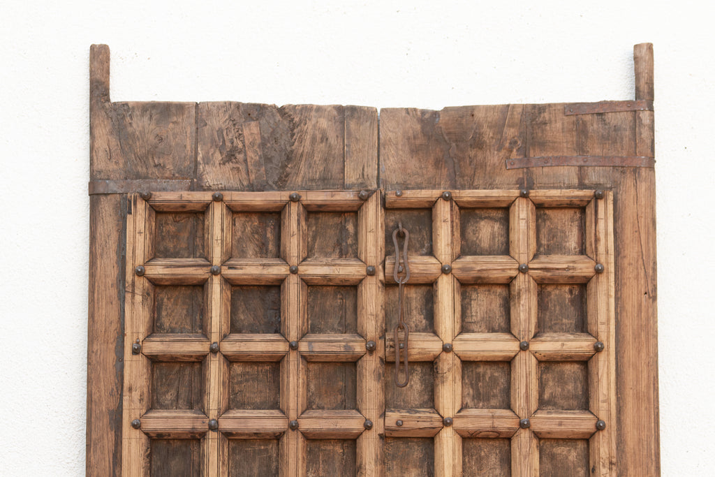 Early 1800's Jaisalmer Carved Teak Doors