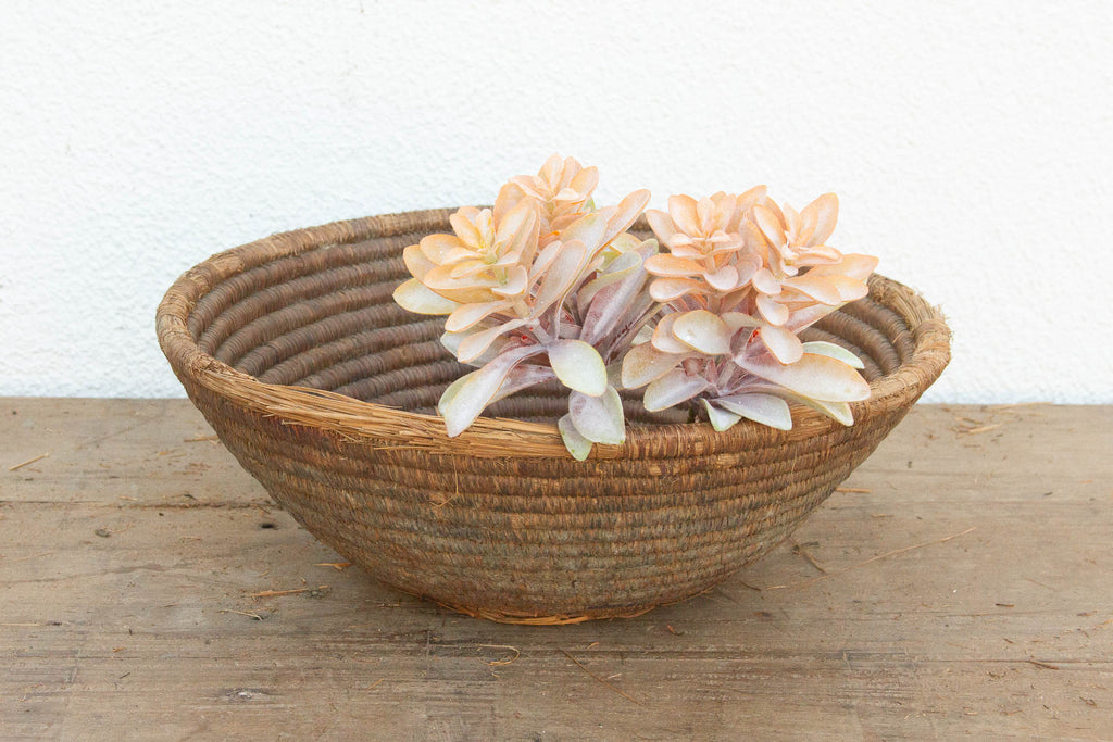 Vintage Coiled Harvest Bowl w/Mud Sealed Base (Trade)