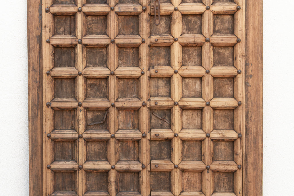 Early 1800's Jaisalmer Carved Teak Doors