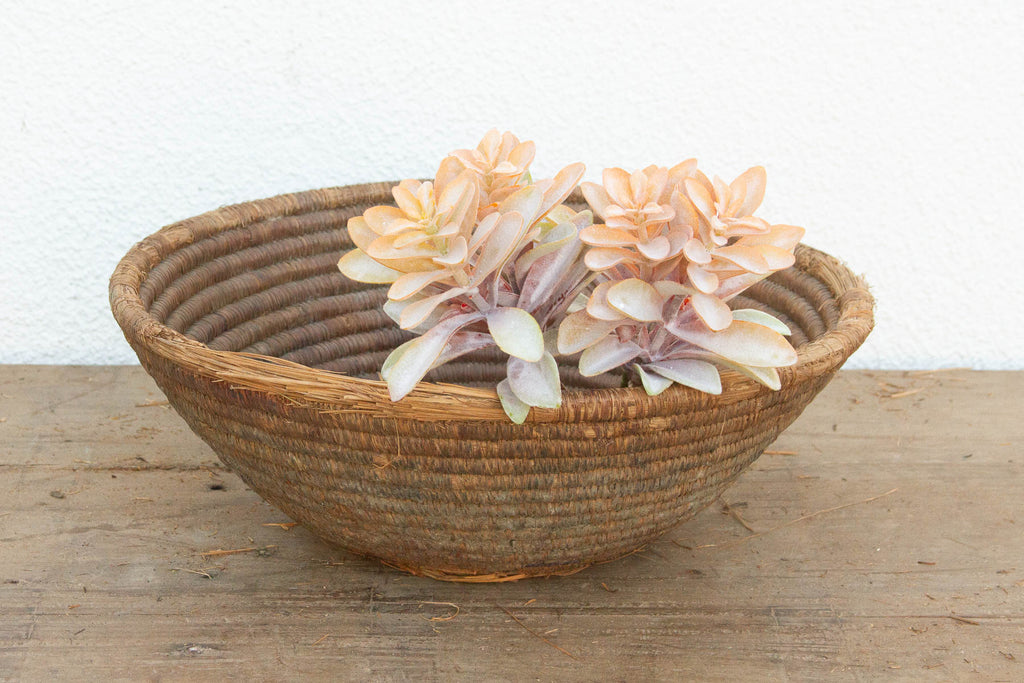 Vintage Coiled Harvest Bowl w/Mud Sealed Base (Trade)