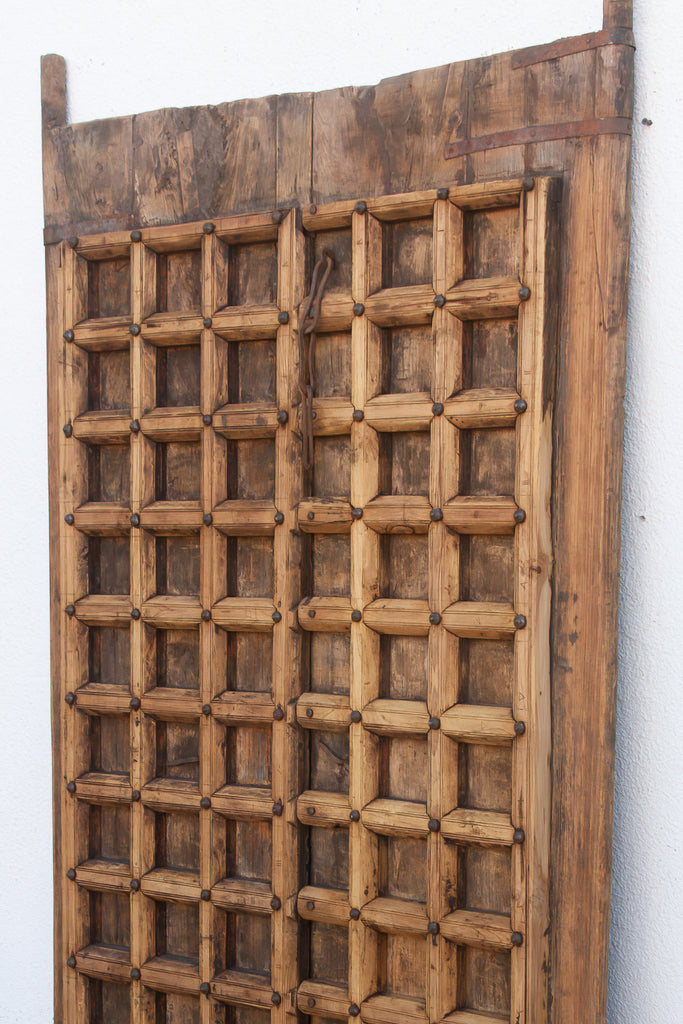 Early 1800's Jaisalmer Carved Teak Doors