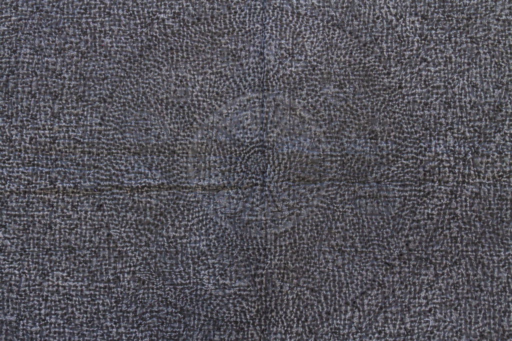Charcoal Slate Handstitched Filanan Gudari Bedcover