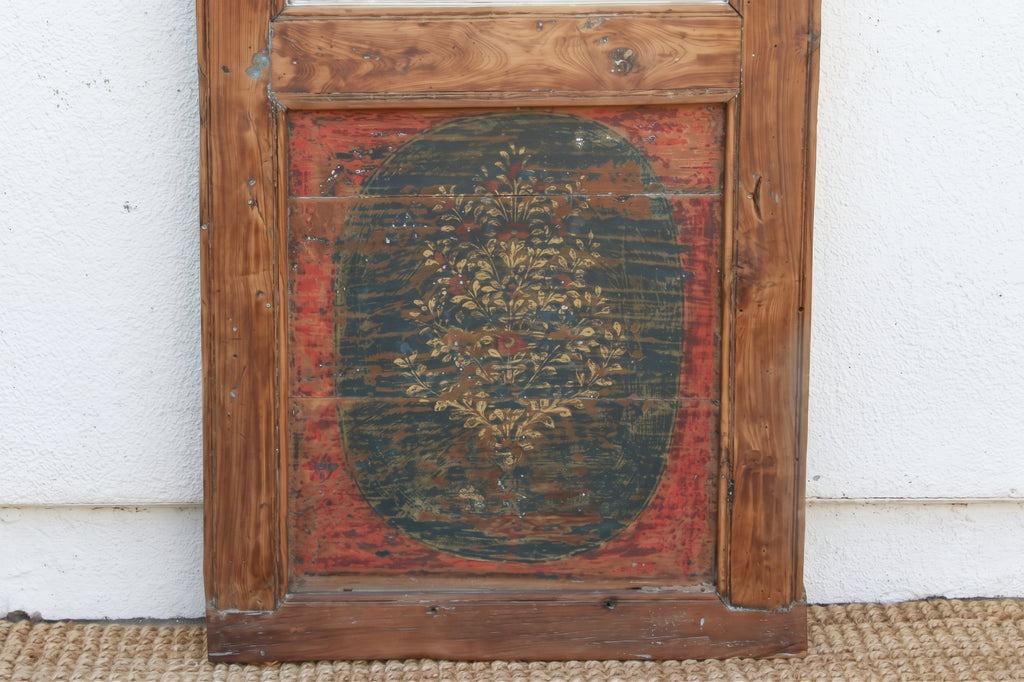 Tall Antique Indian Arched Mirror