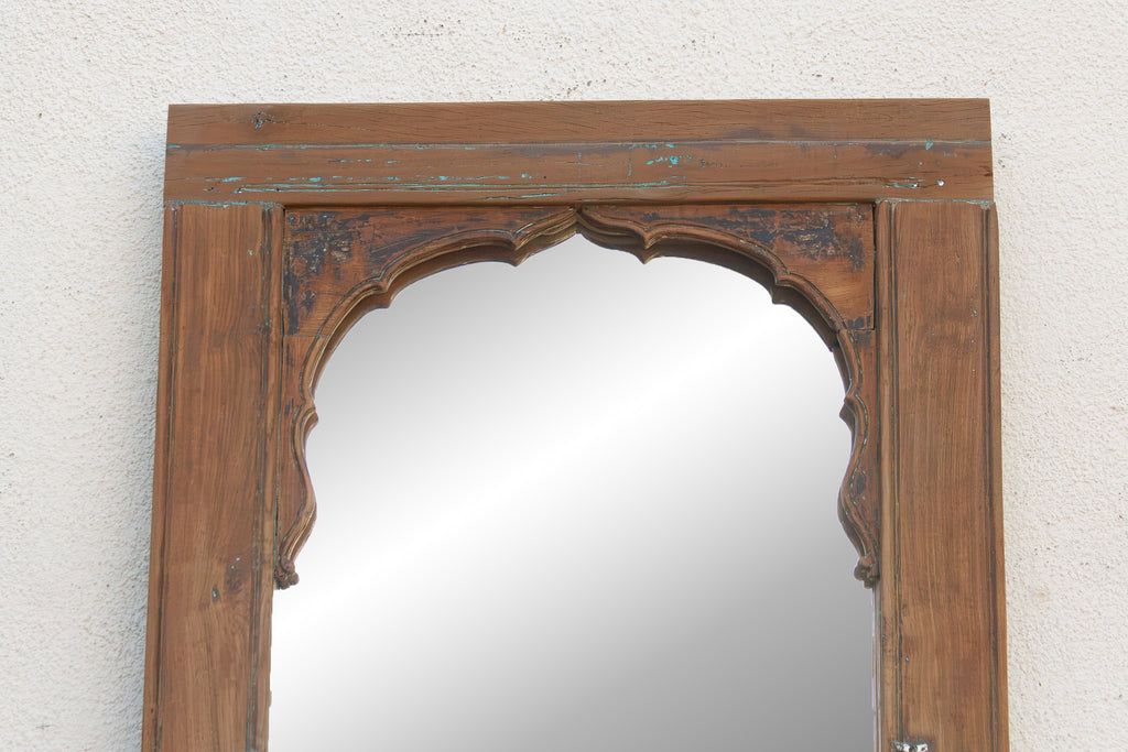 Tall Antique Indian Arched Mirror (Trade)