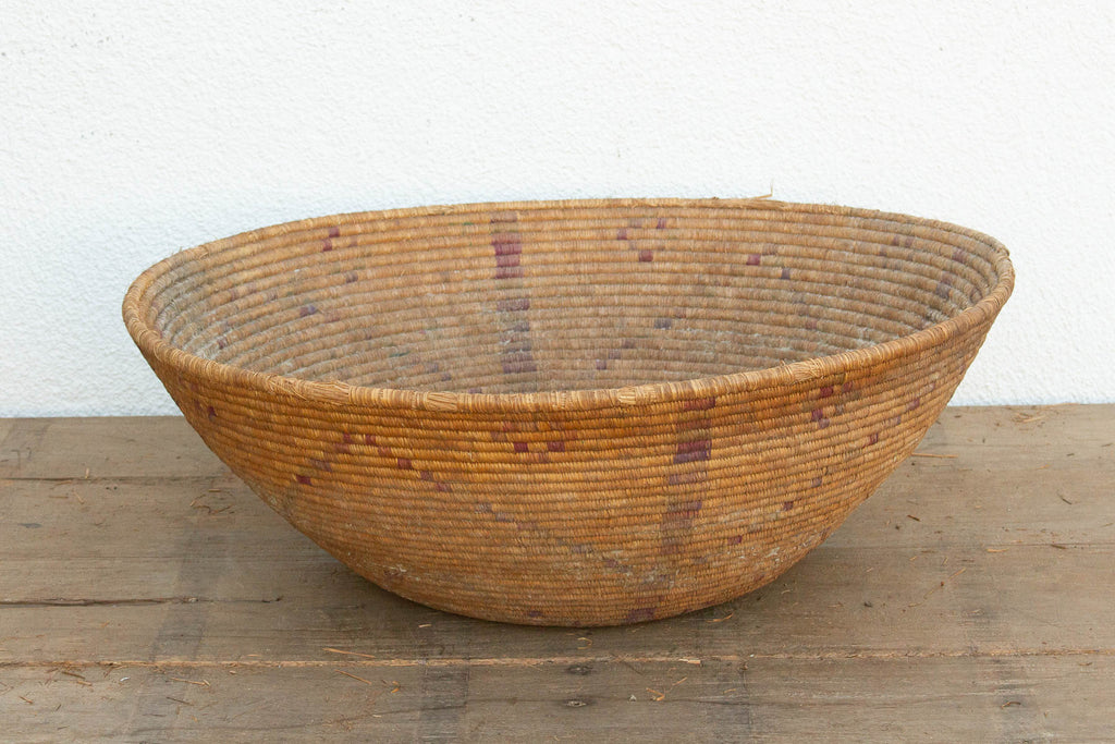 Large Tribal Pattern Nomadic Harvest Bowl (Trade)