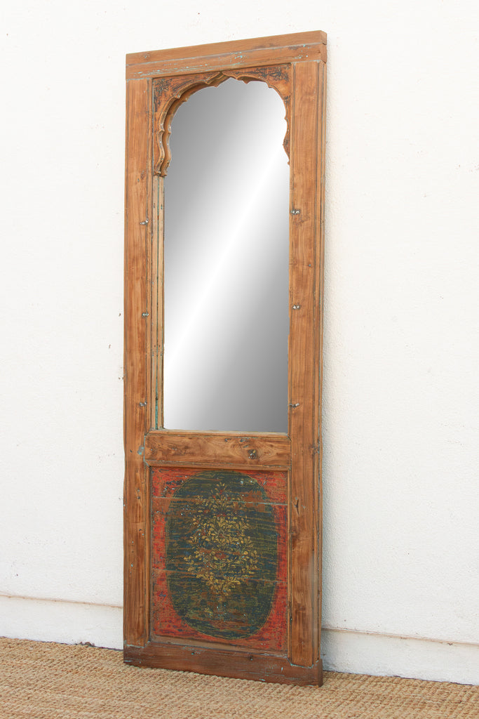 Tall Antique Indian Arched Mirror (Trade)