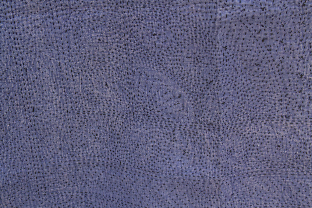 Midnight Indigo Handstitched Filanan Gudari Bedcover