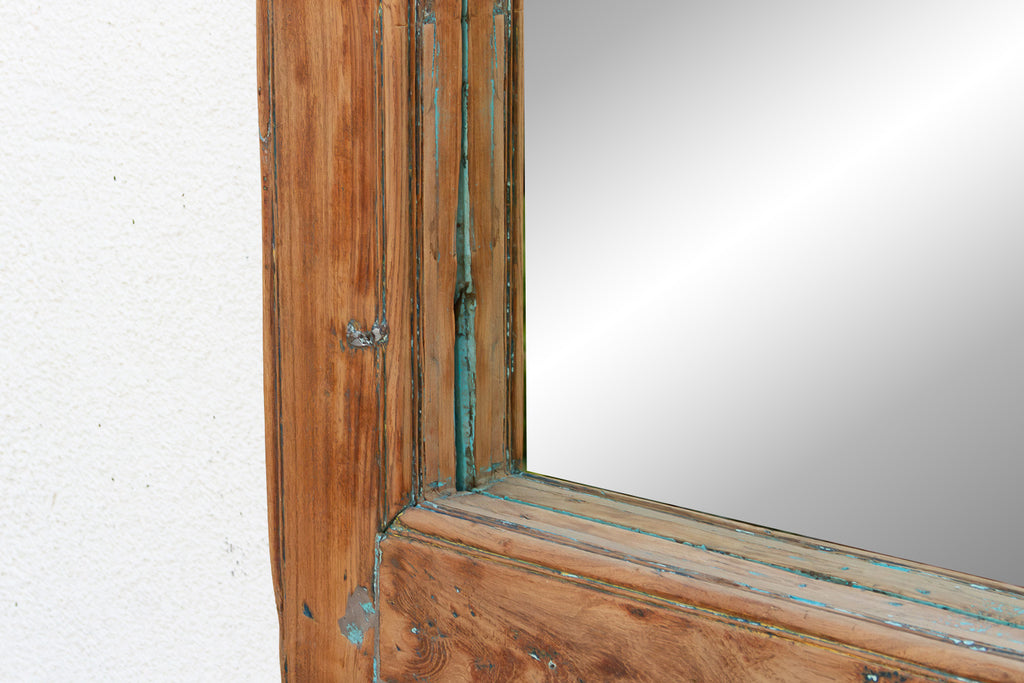 Tall Antique Indian Arched Mirror