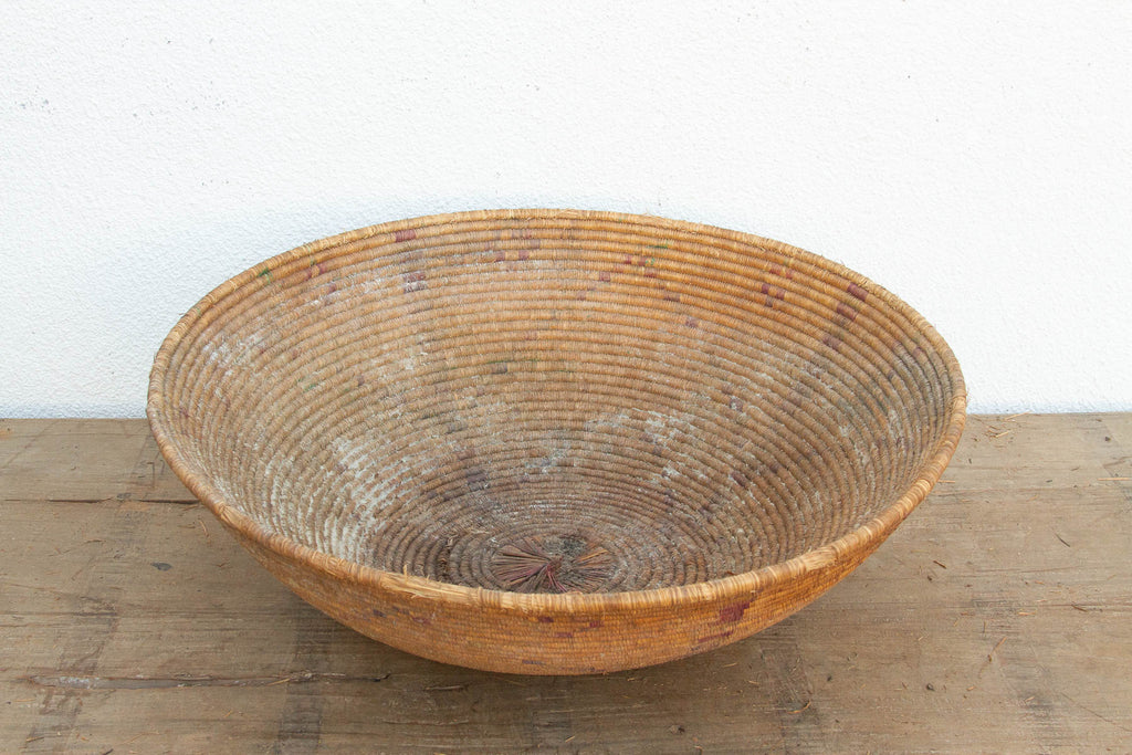 Large Tribal Pattern Nomadic Harvest Bowl (Trade)