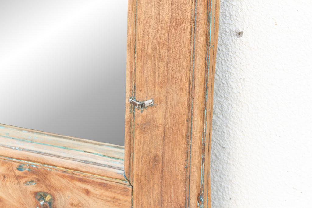 Tall Antique Indian Arched Mirror