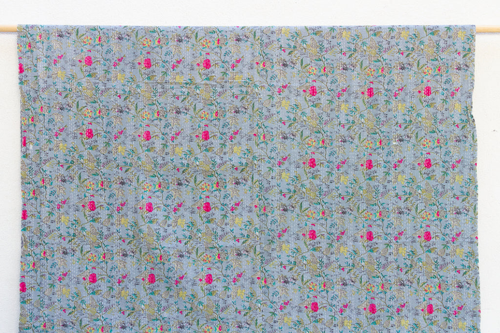 Garden Bouquet Indian Block Print Blanket