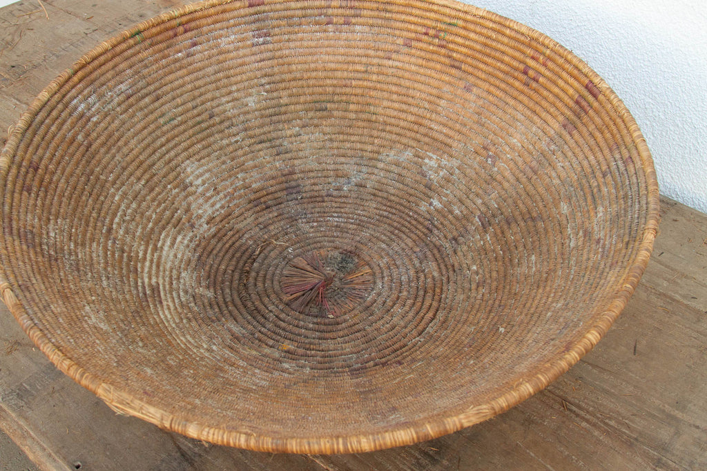 Large Tribal Pattern Nomadic Harvest Bowl (Trade)