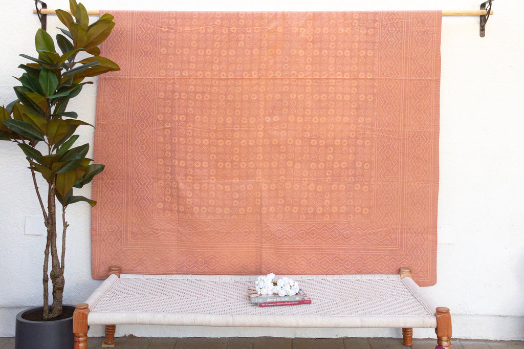 Desert Sky Indian Block Print Blanket