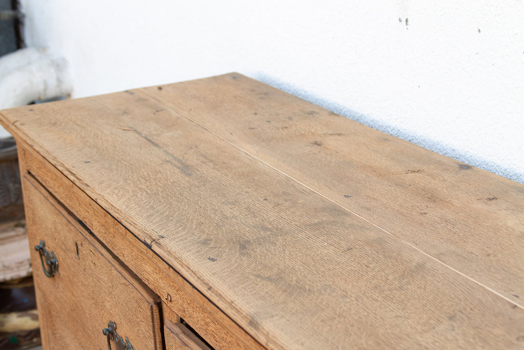 Late 18th Century Stripped Oak English Console
