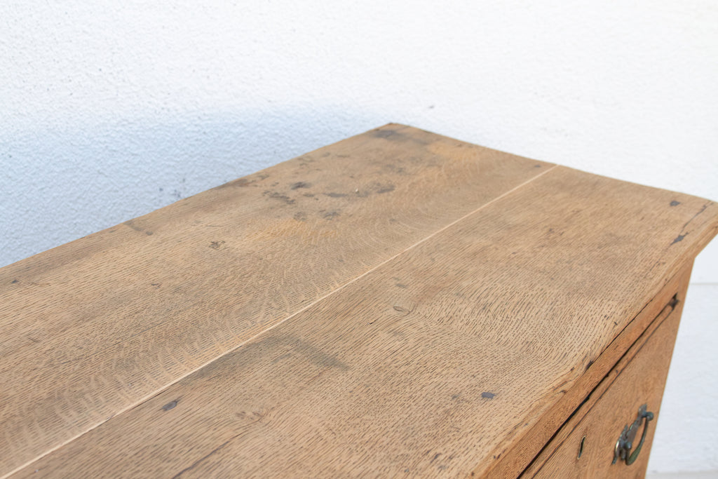 Late 18th Century Stripped Oak English Console