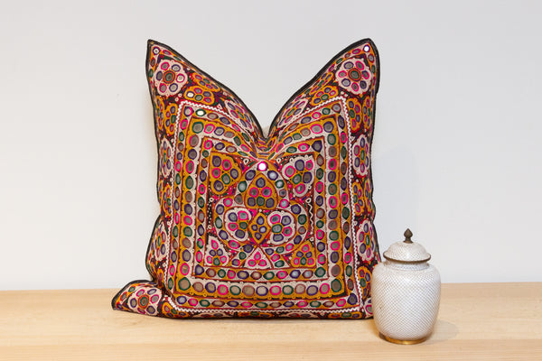 Gui Rajasthani Embroidered Decorative Pillow
