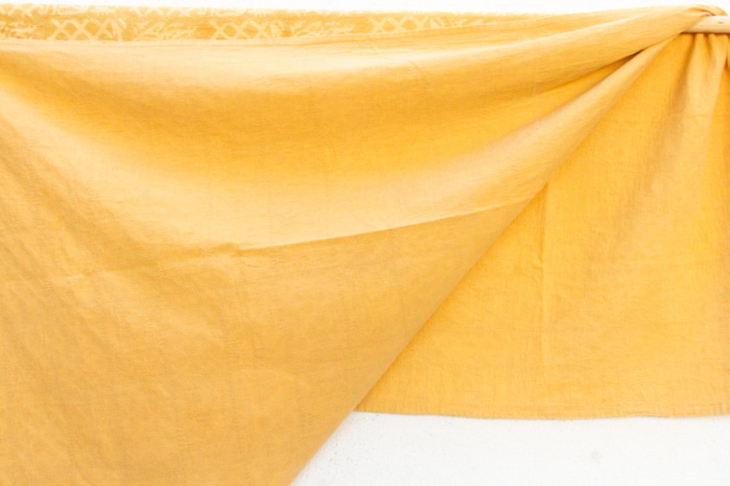 Golden Tiles Indian Block Print Coverlet