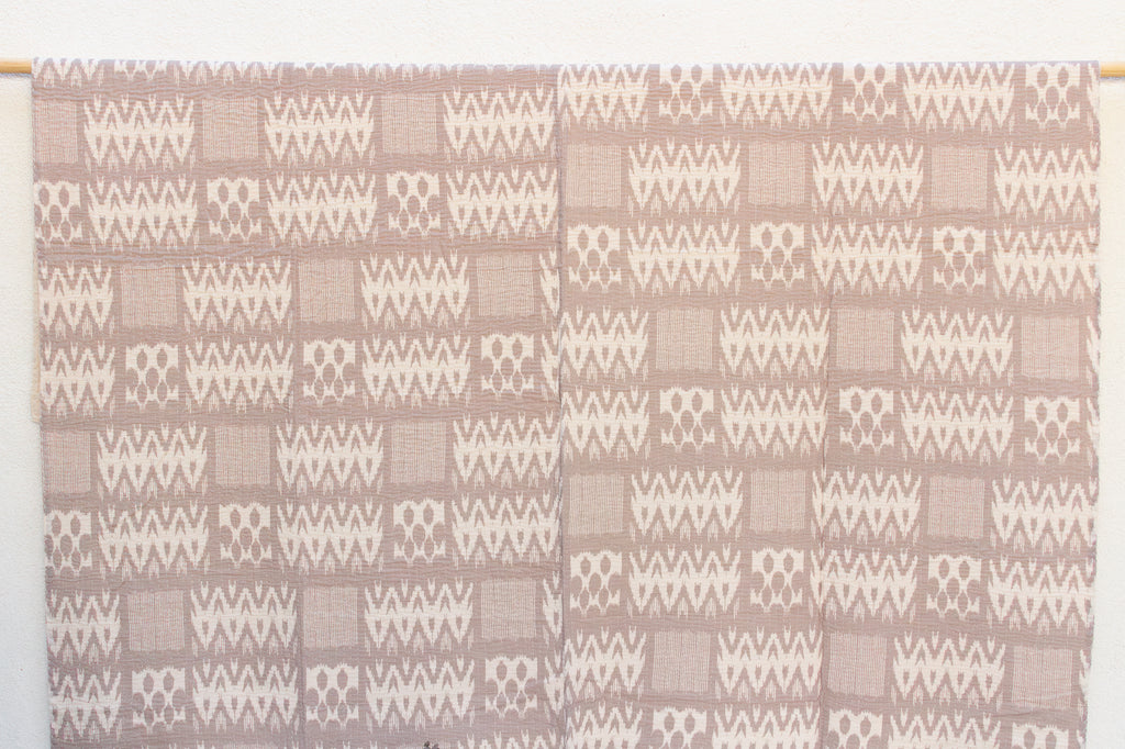 Ikat Rhythm Indian Block Print Coverlet