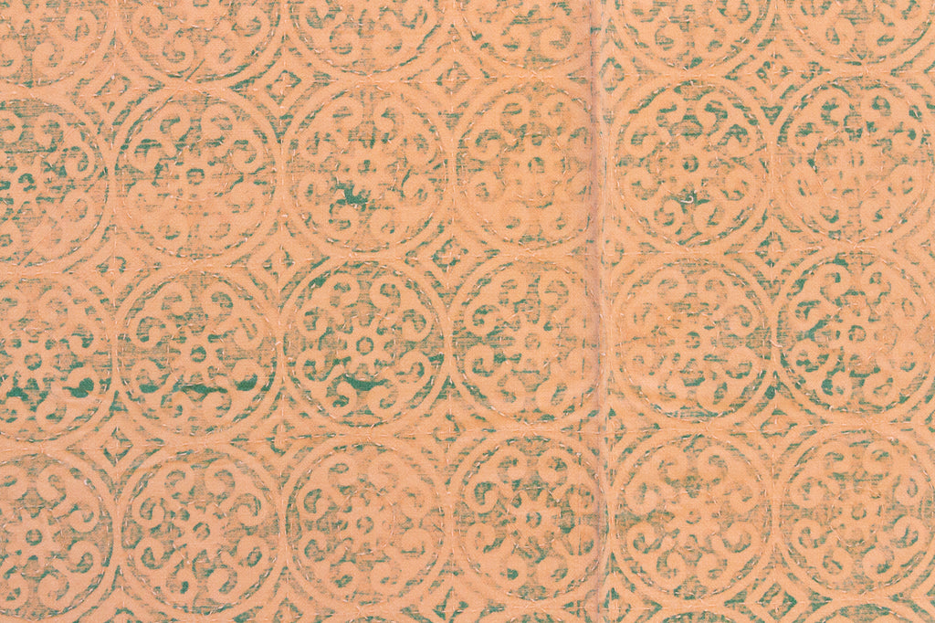 Moorish Mosaic Indian Block Print Bedcover