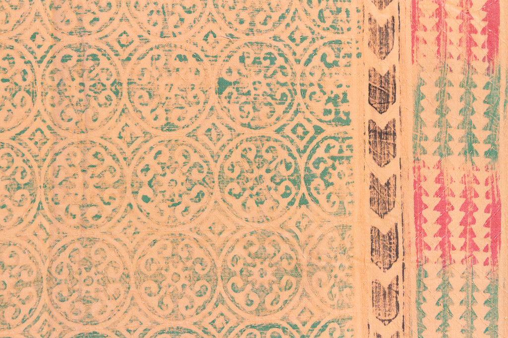 Moorish Mosaic Indian Block Print Bedcover