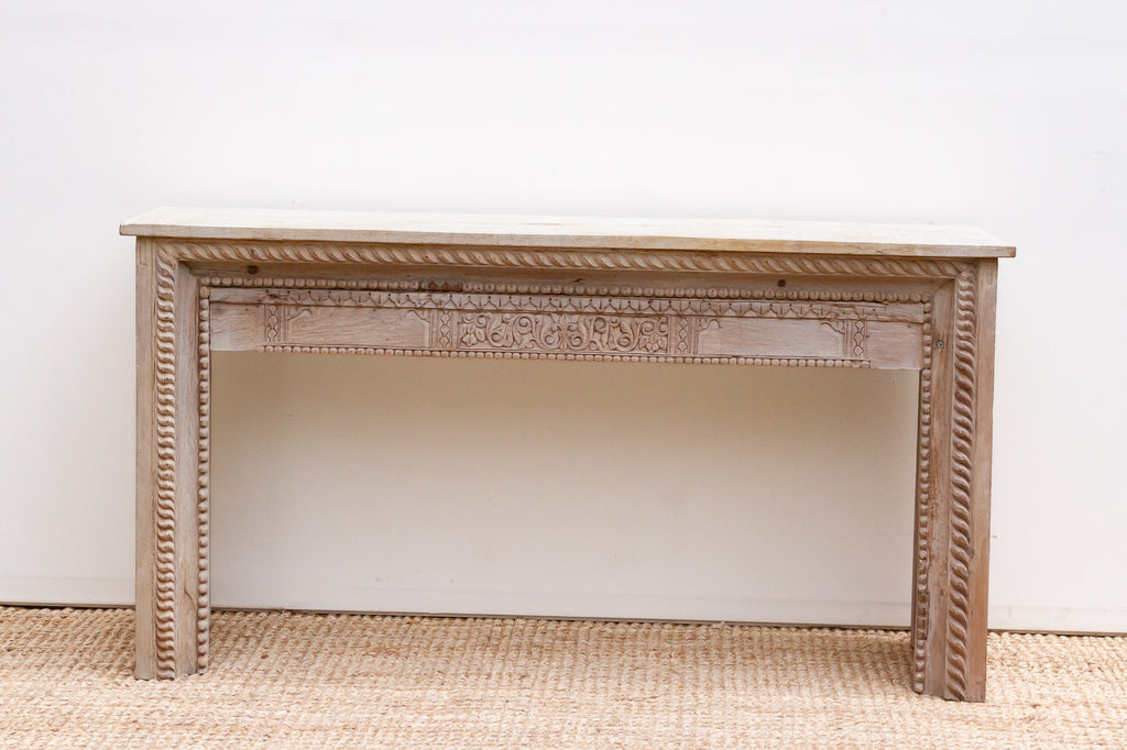 Reconstructed Rajasthani Haveli Teak Console (Trade)