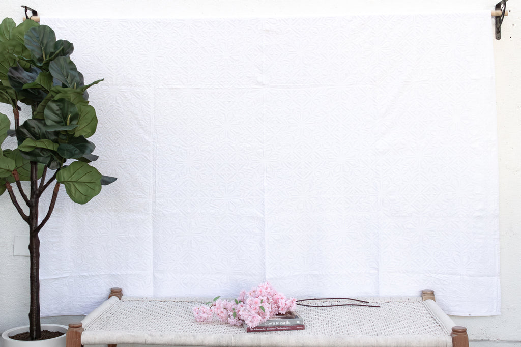 Jasmine Star Floral Cutwork Quilt