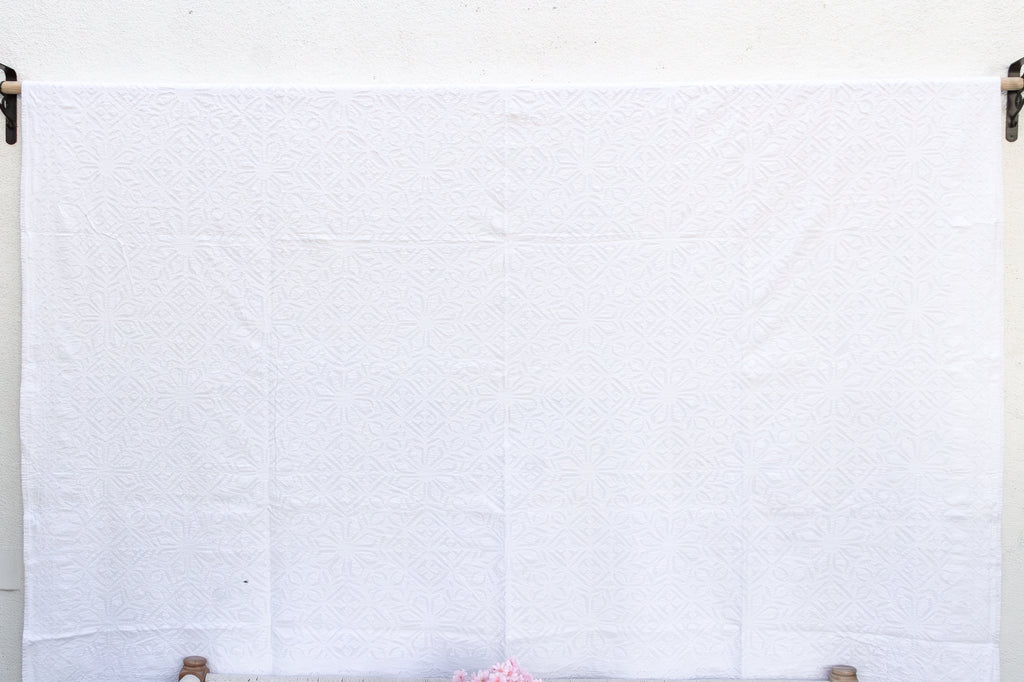 Jasmine Star Floral Cutwork Quilt