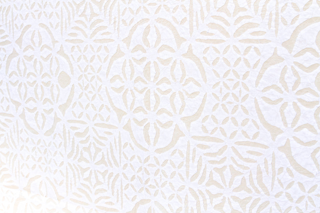 Zinnia Sprial Artisan Applique Bedcover