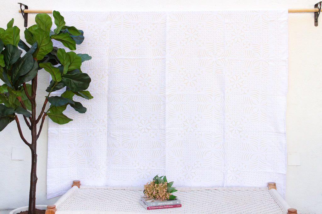 Celestial Star Applique Cotton Quilt (Trade)