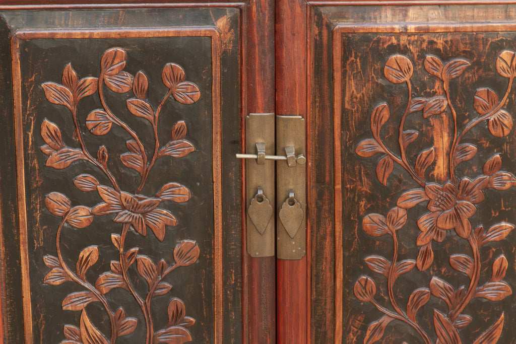 Finely Carved Antique Chinese Cabinet