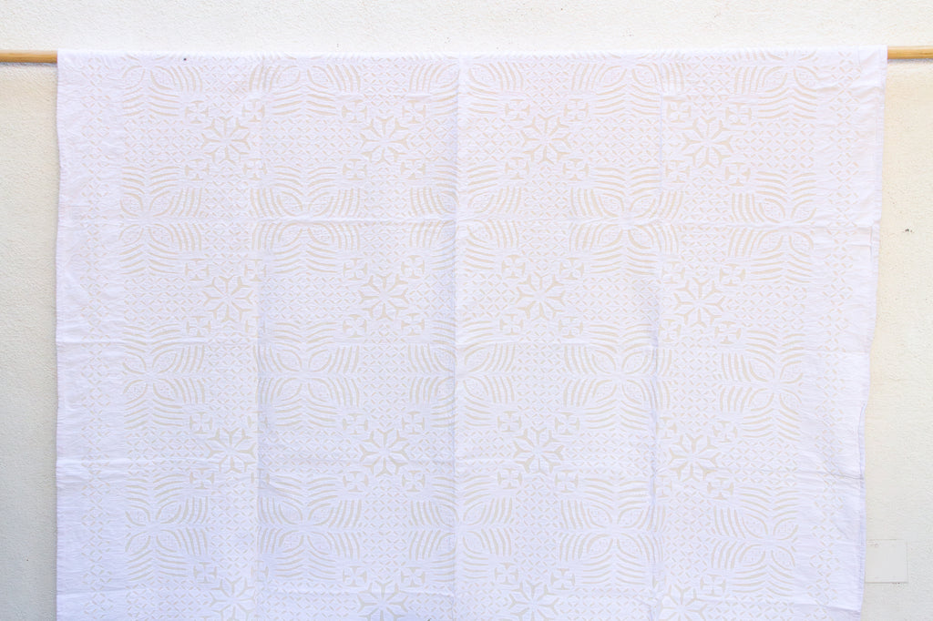 Celestial Star Applique Cotton Quilt (Trade)