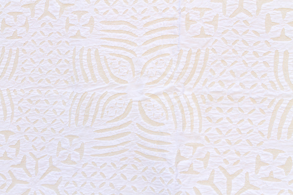 Celestial Star Applique Cotton Quilt (Trade)