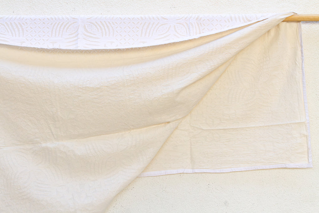 Celestial Star Applique Cotton Quilt (Trade)