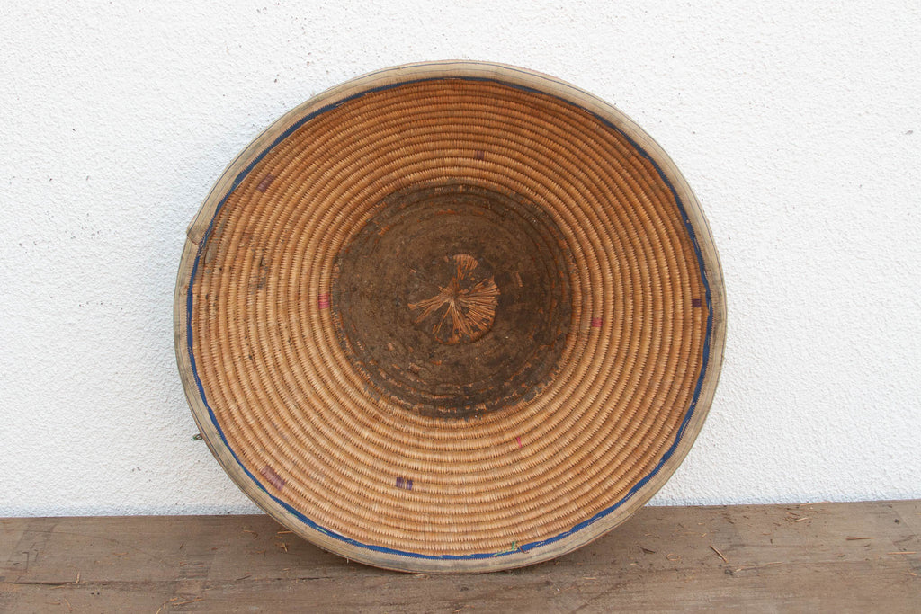 Mid 20th Century Finely Coiled Harvest Basket (Trade)