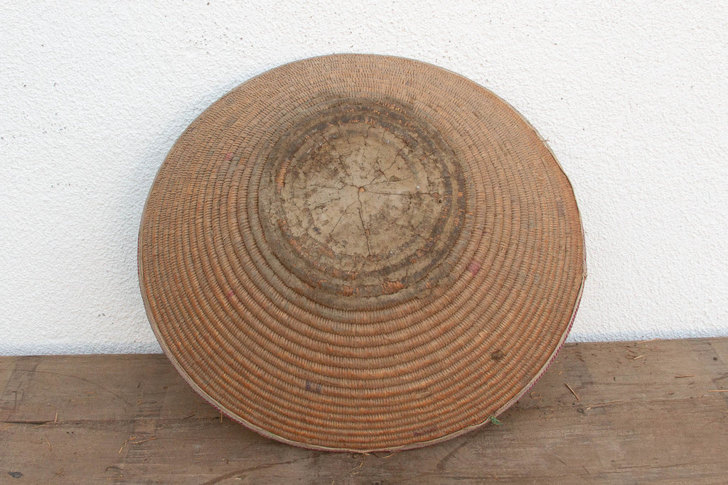 Mid 20th Century Finely Coiled Harvest Basket (Trade)