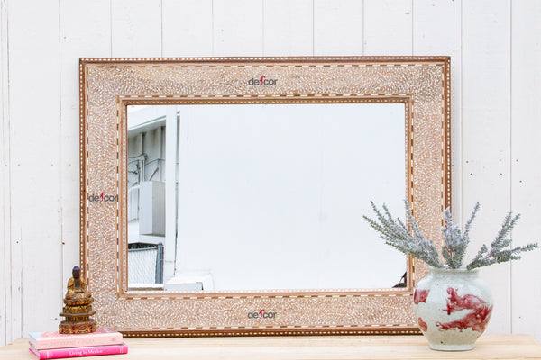 Fine British Colonial Inlay Mirror